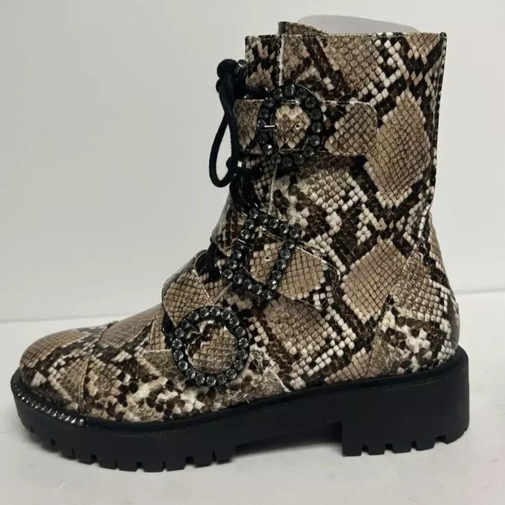 Jessica Simpson Womens Kirlah Snake Print Boots, Size 6M